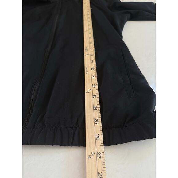 Adidas Golf Woven Womens Jacket Large Black Full Zip Pockets Lightweight Walking - Picture 9 of 12